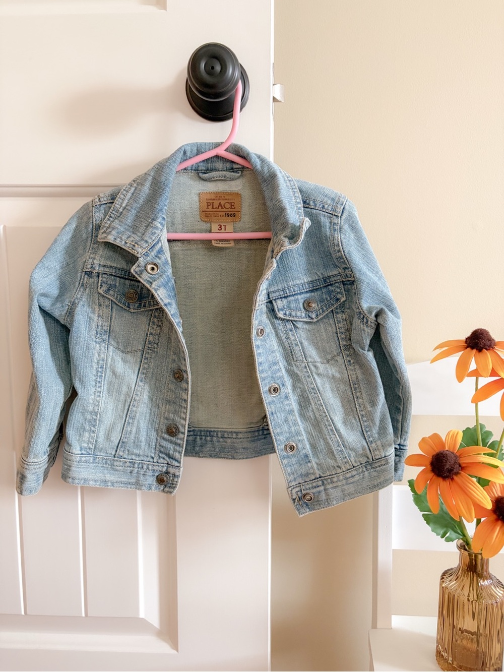 The Children's Place Toddler Girl Light Wash Denim Jacket - Light Blue